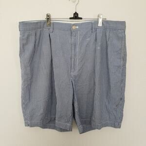Polo Golf Ralph Lauren Men's Size 40 Blue White Plaid Seersucker Fairway Shorts